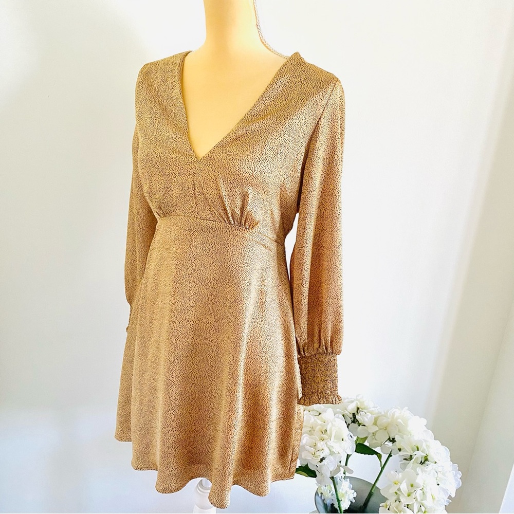 💕Pretty Fit & Flare Long Sleeves Dress SZ M